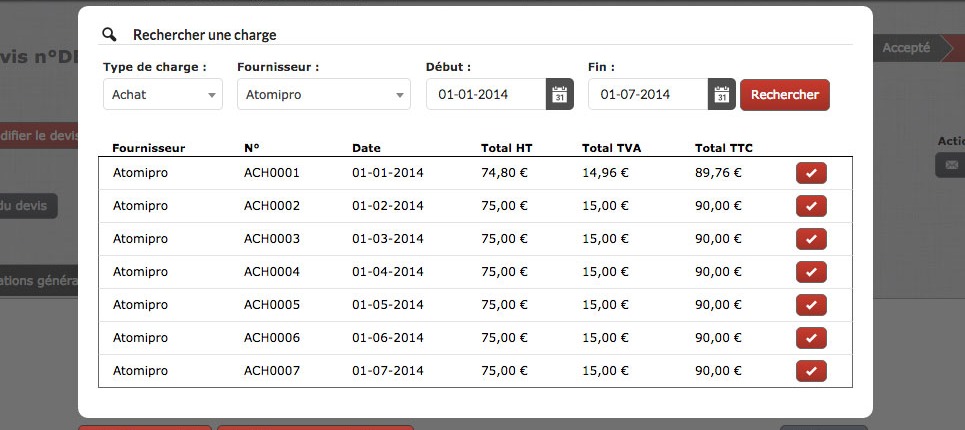 logiciel gestion des charges